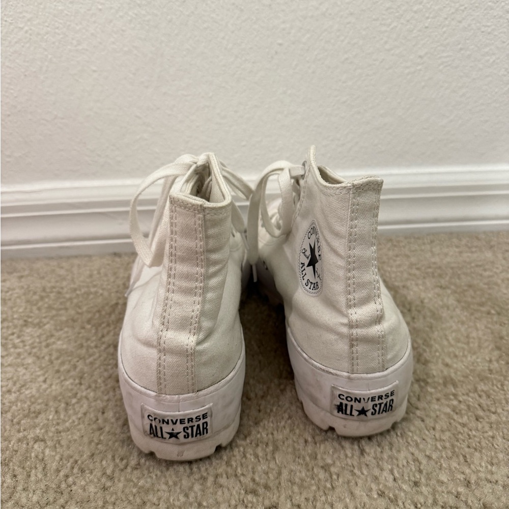 Converse White High-Top Sneakers - Picture 4 of 5
